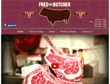 Tablet Screenshot of fredthebutcher.com